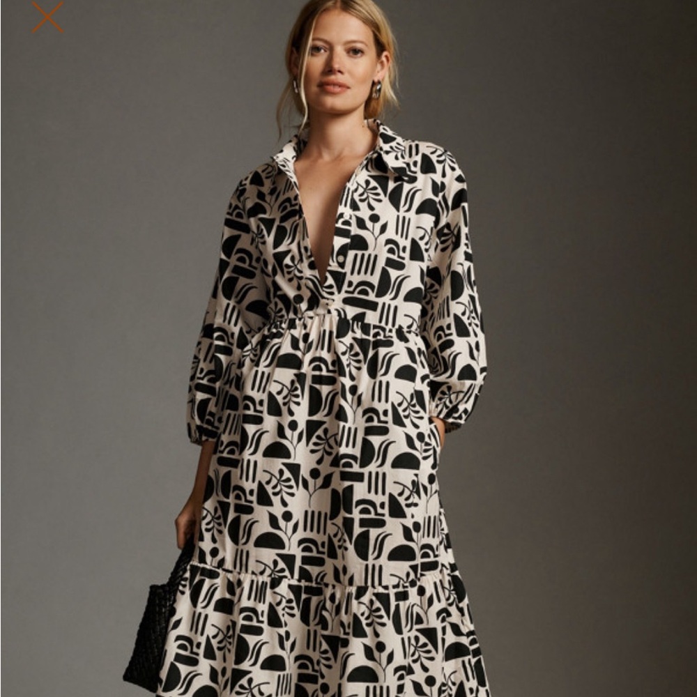 The Bettina Tiered shirt dress